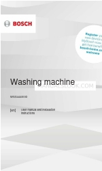 Bosch WGG444E0ID Podręcznik użytkownika i instrukcje instalacji