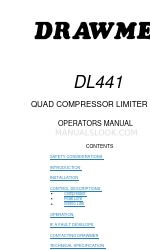 Drawmer dl441 Instrukcja obsługi