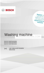 Bosch XQG100-WAP242602W User Manual And Installation Instructions