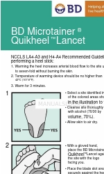 BD Microtainer Quikheel Краткое руководство по эксплуатации