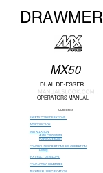 Drawmer MXPRO-50 Operatör El Kitabı