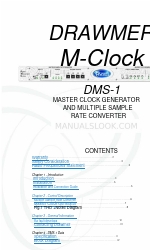 Drawmer M-Clock DMS-1 Gebruikershandleiding