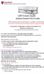 BD LSR	II User Manual