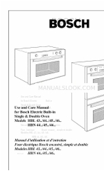 Bosch 46 HBN 44 Use And Care Manual