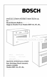 Bosch 46 HBN 44 Installation Instructions Manual