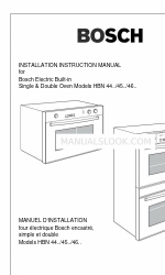 Bosch 46 HBN 44 Instrukcja instalacji