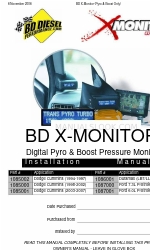 BD Diesel Performance X-Monitor 1085002 Manuel d'installation