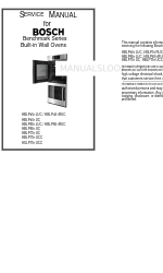 Bosch Benchmark HBLP451RUC 서비스 매뉴얼