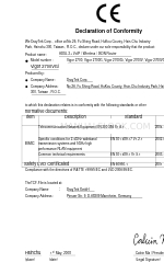 Draytek Vigor 2700V Conformiteitsverklaring