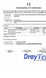 Draytek Vigor 2800V Declaración de conformidad