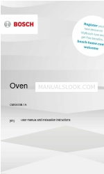 Bosch CMG633B.1A User Manual And Installation Instructiions