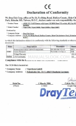 Draytek Vigor 3300 Series Declaração de Conformidade