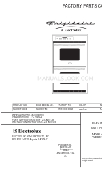 Electrolux PLEB30T8C Catálogo de piezas de fábrica