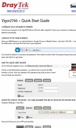 Draytek Vigor2760 Schnellstart-Handbuch