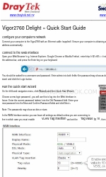 Draytek Vigor2760 Delight Manual de início rápido