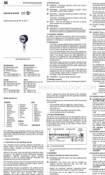 BD Sensors DM 10 Manual de instrucciones