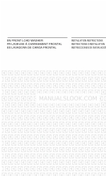 Electrolux EFLS617STT Installation Instructions Manual