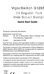 Draytek VigorSwitch G1260 Hızlı Başlangıç Kılavuzu