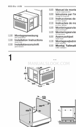 Bosch HBC86P753 Panduan Petunjuk Instalasi