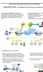 Draytek Vigor 3300 Series Manuel de démarrage rapide et recommandations de sécurité