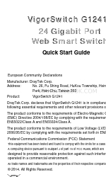 Draytek VigorSwitch G1241 Посібник із швидкого старту