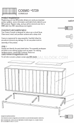 BDI COSMO CONSOLE 5729 Інструкція з монтажу Посібник з монтажу