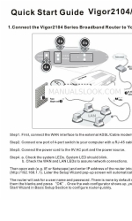 Draytek Vigor 2104 빠른 시작 매뉴얼
