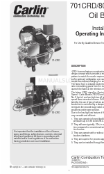 Carlin 701CRD Installation And Operating Instructions Manual