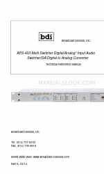 BDI AES-403 기술 참조 매뉴얼