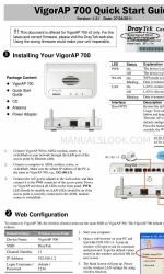 Draytek VigorAP 700 Посібник із швидкого старту