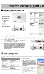 Draytek VigorAP 700 Посібник із швидкого старту