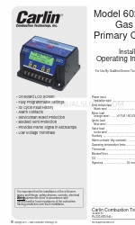 Carlin 60200FR Installation And Operating Instructions Manual