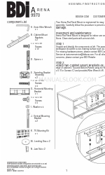 BDI ARENA 9970 Instructions de montage