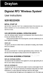 Drayton Digistat RF3 ユーザーマニュアル