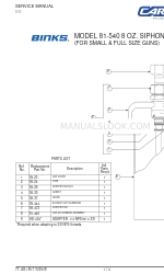 Carlisle 81-540 Manual de servicio