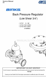Carlisle Binks 107758 Servis Kılavuzu