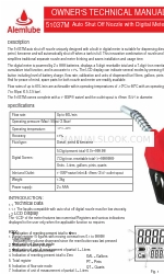 Alemlube 51037M Instrukcja techniczna dla właściciela