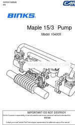 Carlisle 104147 Manual de servicio