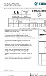 Carlisle Brass Eurospec TLE5025 Instructions de montage