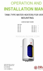 Drazice OKC 200 NTRR / BP Manual de funcionamiento e instalación