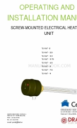 Drazice TJ 6/4“ - 3.75 Manuel d'utilisation et d'installation