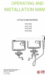 Drazice PTO 0733 Bedienings- en installatiehandleiding