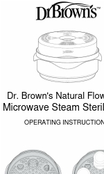 DrBrowns Natural Flow Microwave Steam Sterilizer Інструкція з експлуатації Посібник з експлуатації