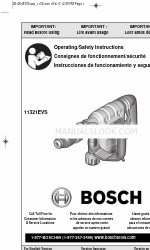 Bosch 11321EVS 작동/안전 지침 매뉴얼