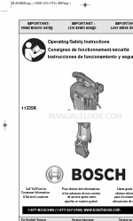 Bosch 11335K Panduan Petunjuk Pengoperasian/Keselamatan