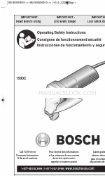 Bosch 1500C Operating/Safety Instructions Manual