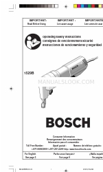 Bosch 1529B Operating/Safety Instructions Manual