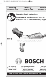 Bosch 1533A Gebruiksaanwijzing/veiligheidsinstructies