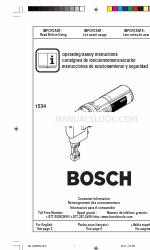 Bosch 1534 Руководство по эксплуатации/безопасности