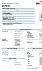 CARLO GAVAZZI Eunica B5X-TEMDIS Краткое руководство по эксплуатации